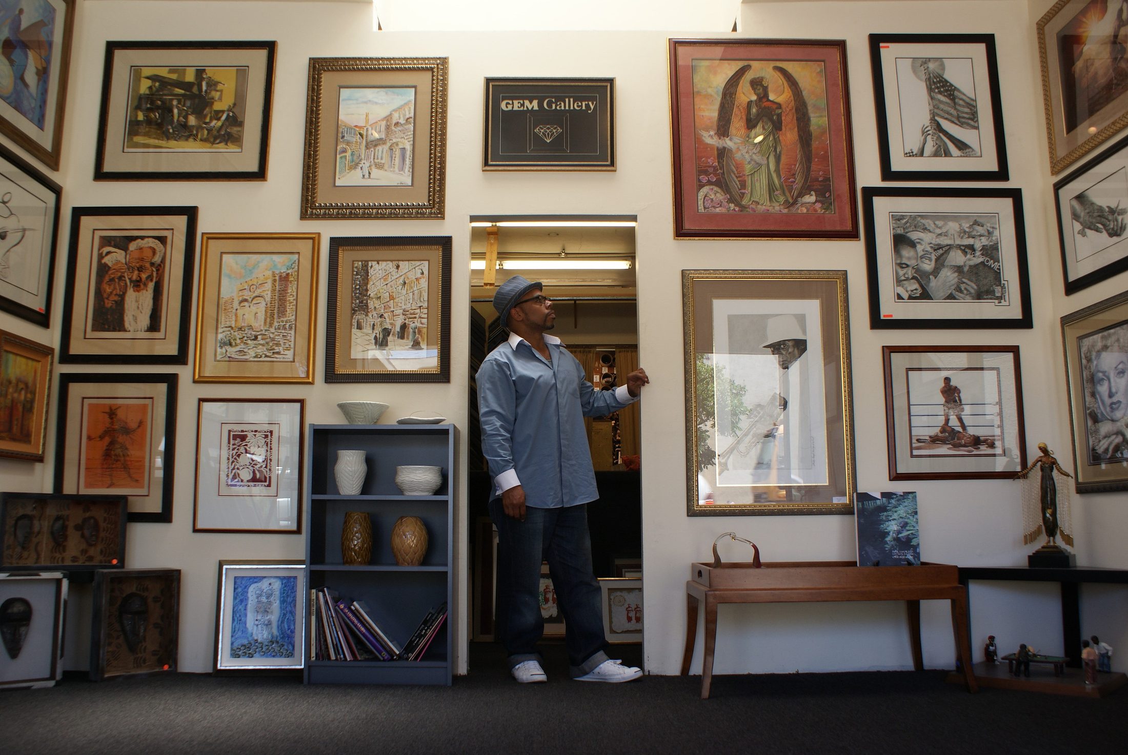Frame Design GEM Gallery interior — Los Angeles