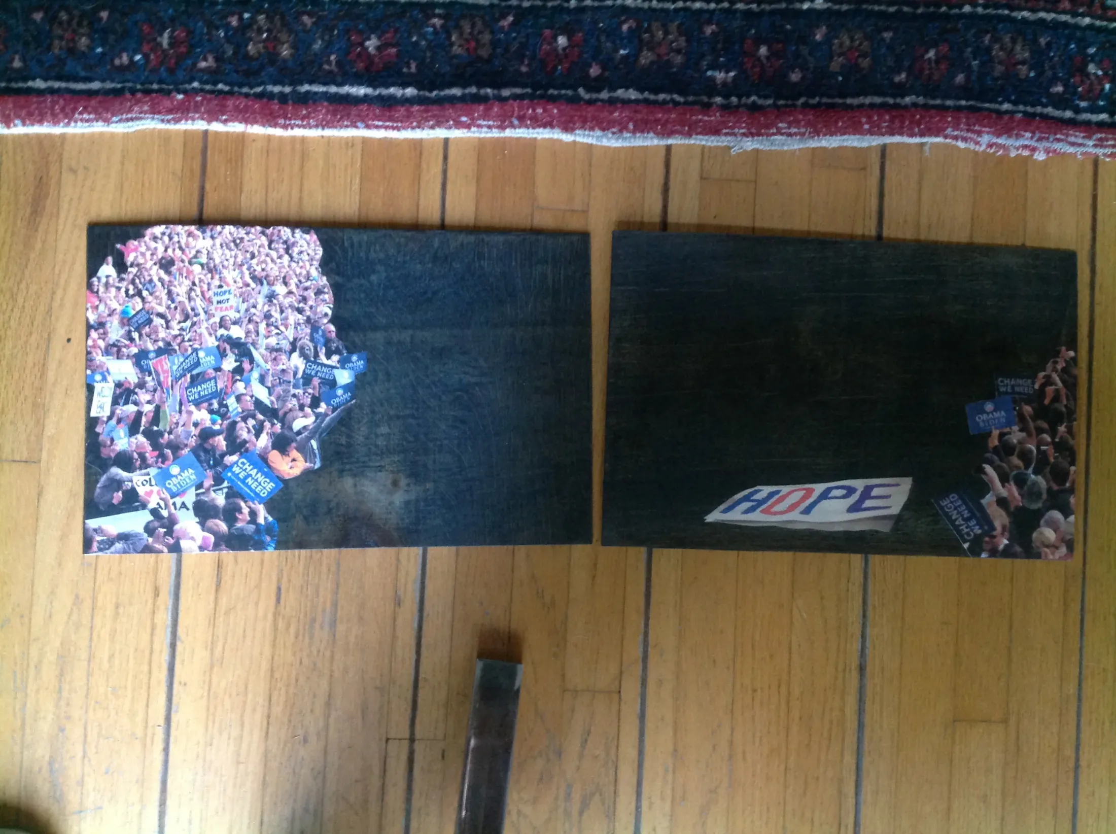 44-4-44 installation, individual mixed-media panel