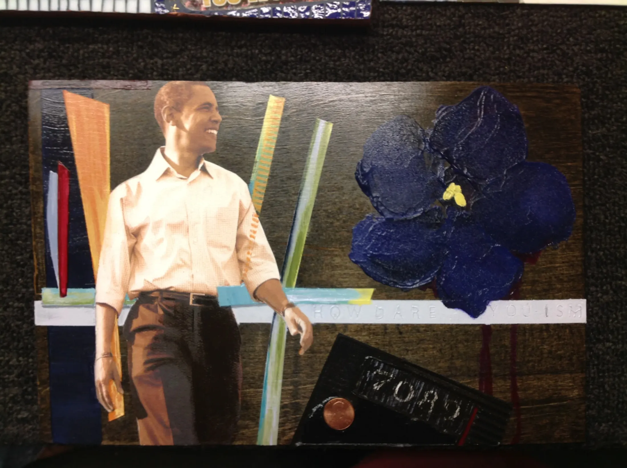 44-4-44 installation, individual mixed-media panel