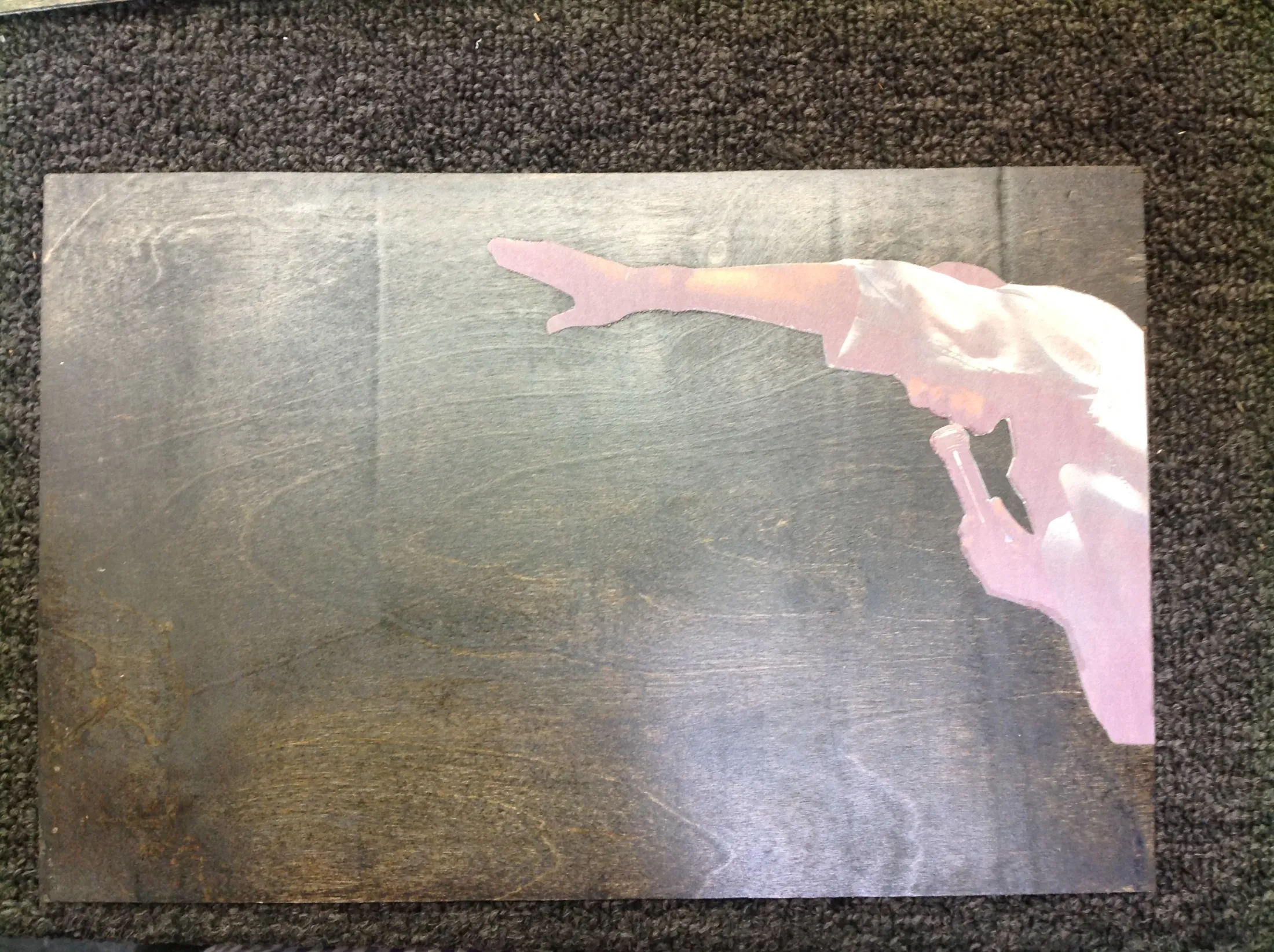 44-4-44 installation, individual mixed-media panel
