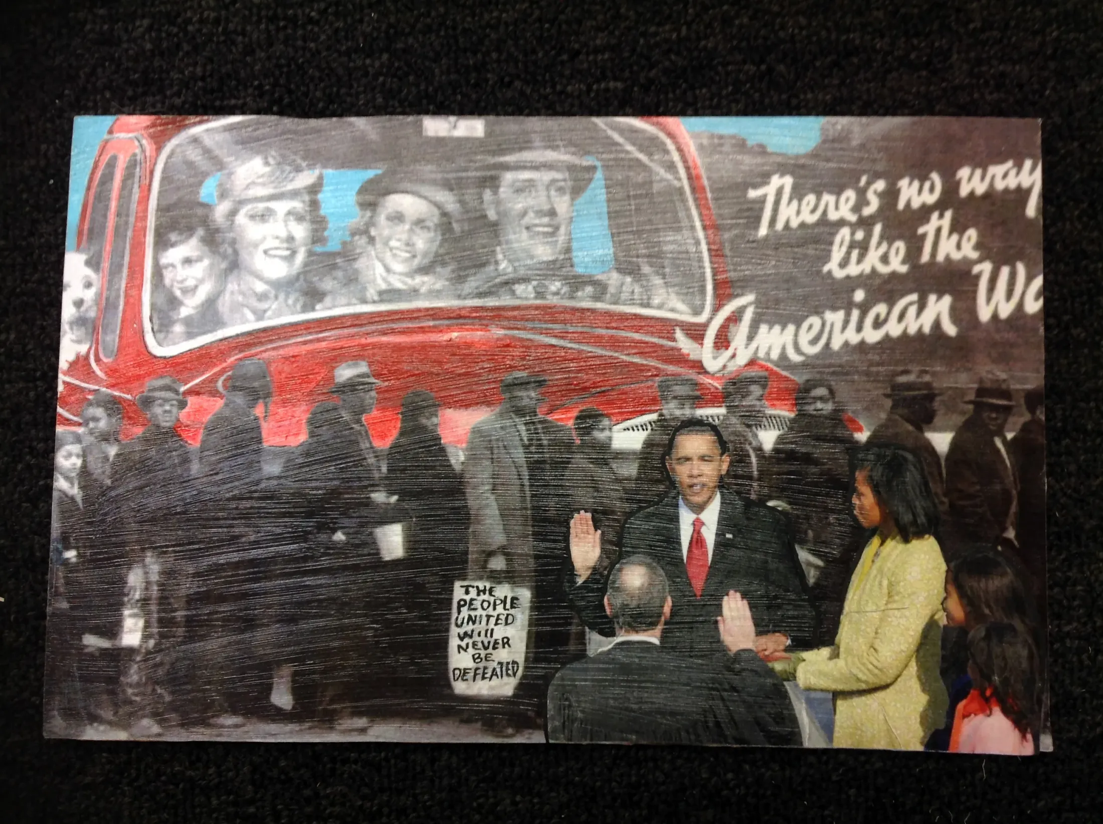 44-4-44 installation, individual mixed-media panel