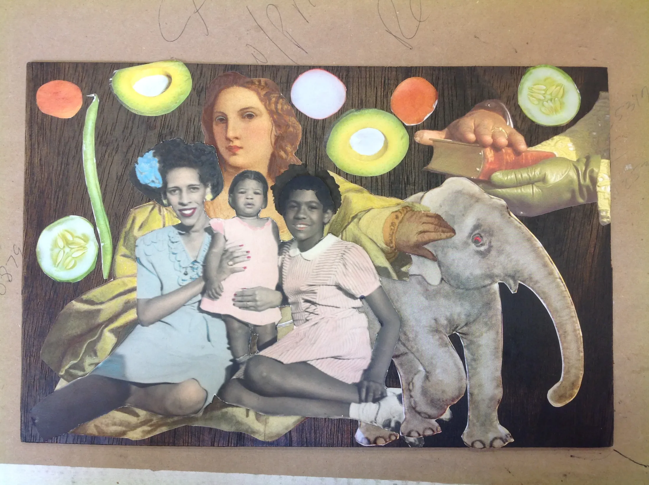 44-4-44 installation, individual mixed-media panel
