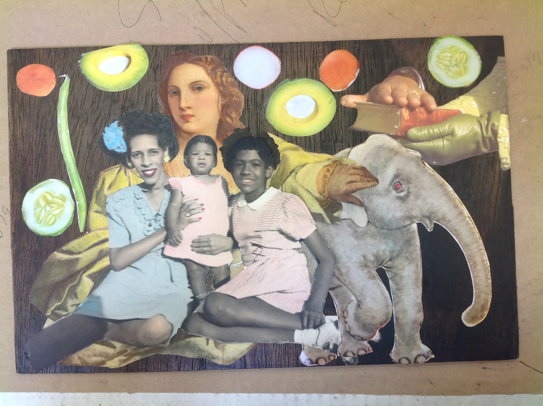 44-4-44 installation, individual mixed-media panel
