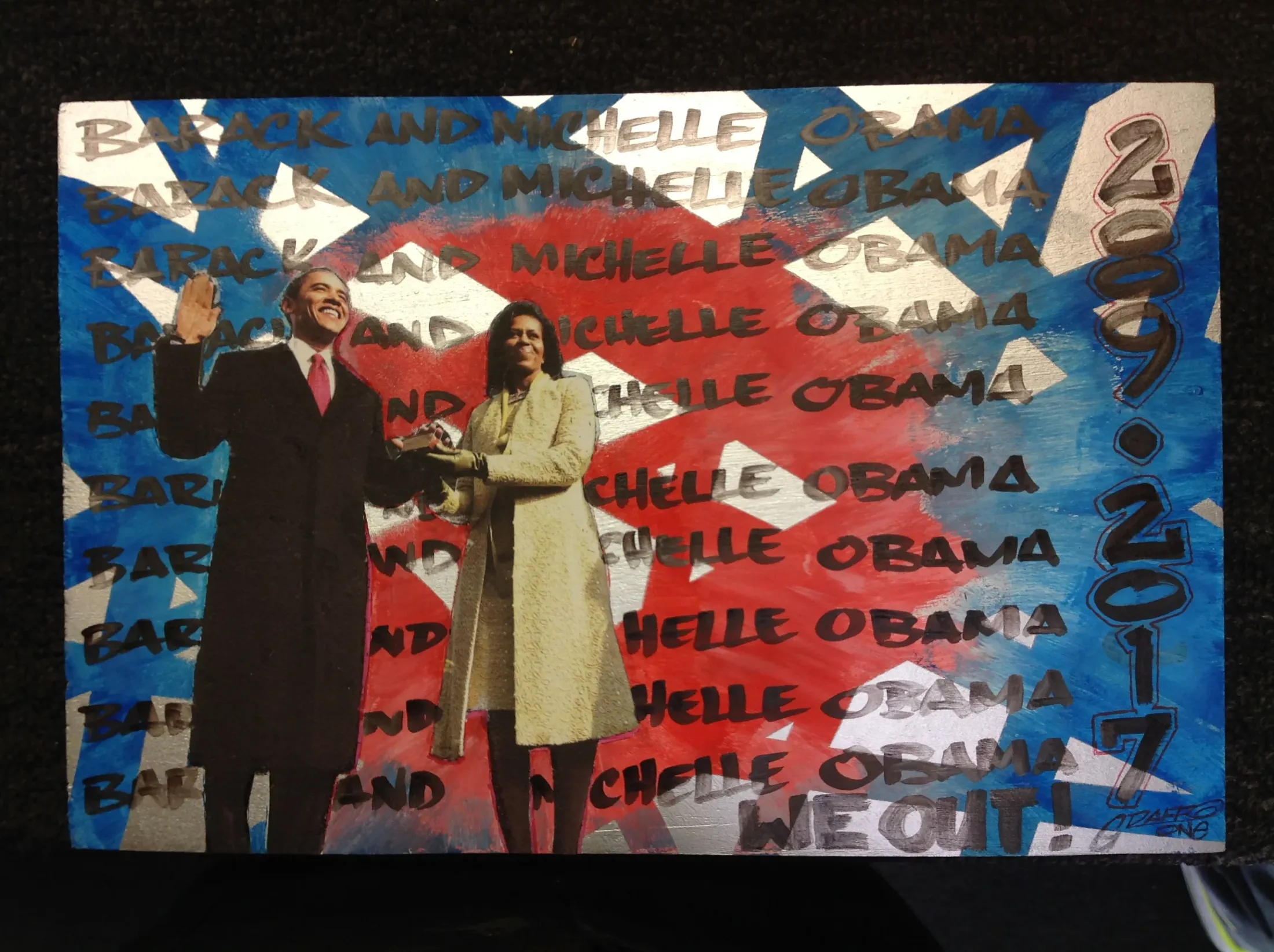 44-4-44 installation, individual mixed-media panel