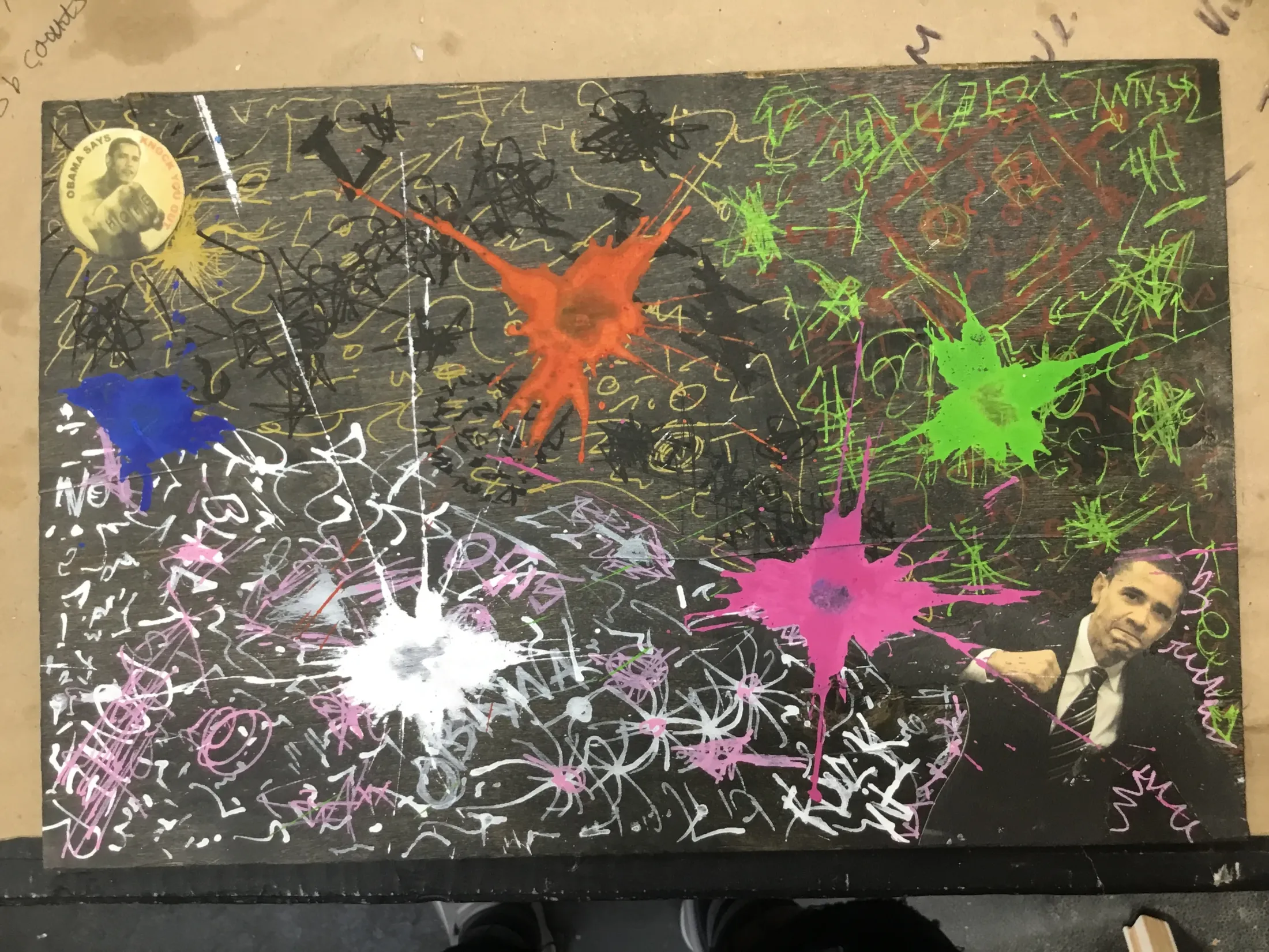 44-4-44 installation, individual mixed-media panel